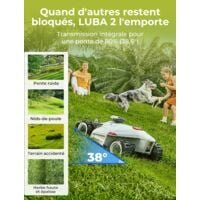 Robot Tondeuse MAMMOTION LUBA 2 AWD 5000 , jusqu’à 5000m², 80% de Pente, Installation sans Fil Périphérique, Quatre Roues Motrices, Compatible avec Alexa et Google Home, Gestion Multi-Zones, Antivol – Image 3