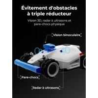 Robot Tondeuse MAMMOTION LUBA 2 AWD 5000 , jusqu’à 5000m², 80% de Pente, Installation sans Fil Périphérique, Quatre Roues Motrices, Compatible avec Alexa et Google Home, Gestion Multi-Zones, Antivol – Image 4