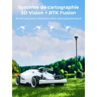 Robot Tondeuse MAMMOTION LUBA 2 AWD 5000 , jusqu’à 5000m², 80% de Pente, Installation sans Fil Périphérique, Quatre Roues Motrices, Compatible avec Alexa et Google Home, Gestion Multi-Zones, Antivol – Image 5