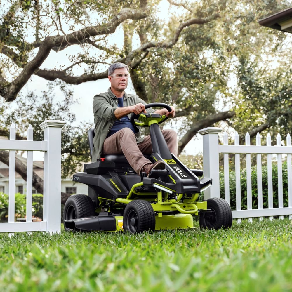 Tondeuse autoportée rider électrique RY48RM76A RYOBI 48V L.76 cm – Avec batterie et chargeur – Image 6