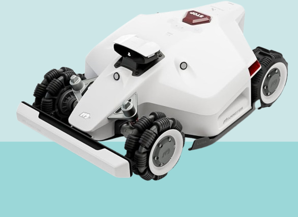 Robot Tondeuse MAMMOTION LUBA 2 AWD 1000 , jusqu’à 1000m², 80% de Pente, Installation sans Fil Périphérique, Quatre Roues Motrices, Compatible avec Alexa et Google Home, Gestion Multi-Zones, Antivol
