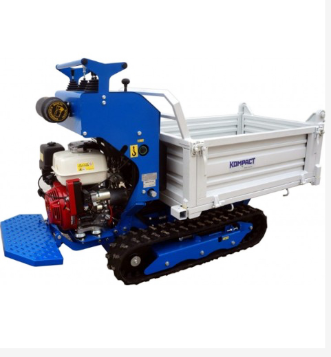 hbm professional 320 kg mini dumper sur chenilles 196 cc 6.5 hp